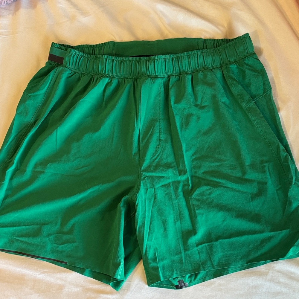 Lululemon Athletica Vibrant Green Men's Surge Shorts